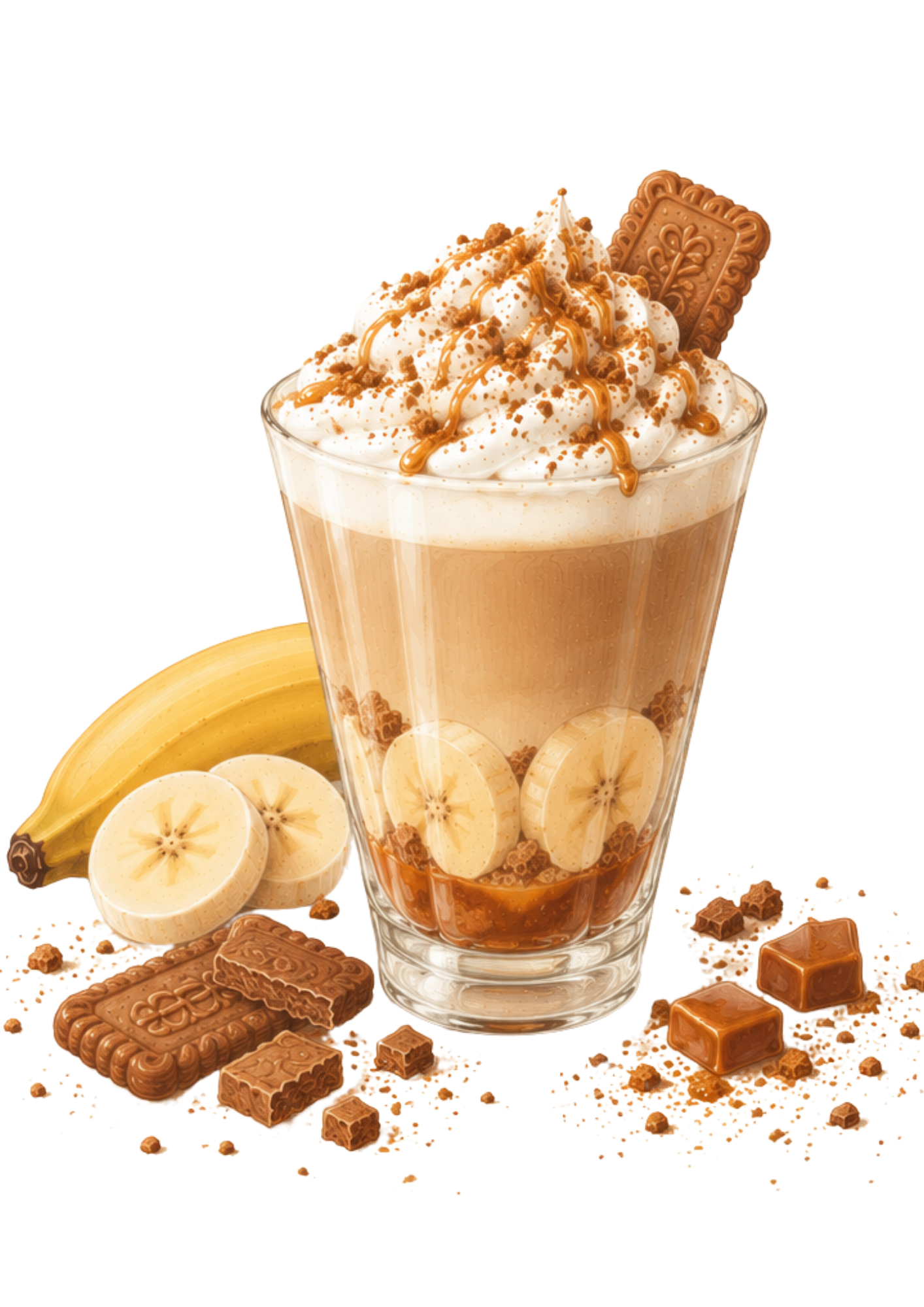 Banoffee latte boisson gourmande hivernale