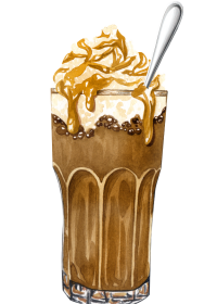 café caramel beurre salé et chantilly noisettes et bergamote