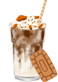 latte macchiato speculoos noisettes et bergamote